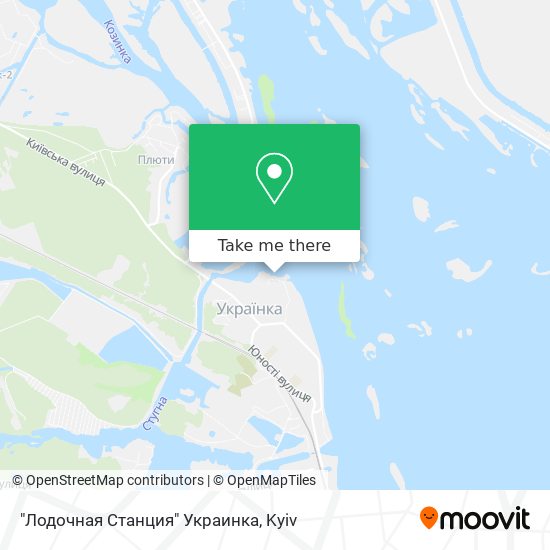 "Лодочная Станция" Украинка map