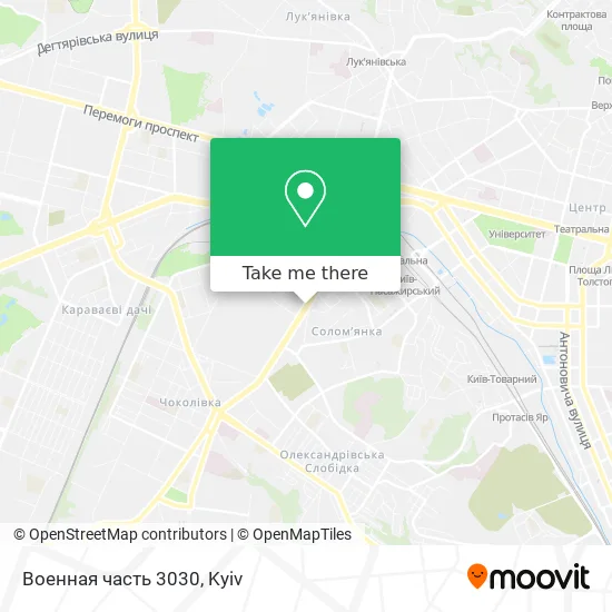 Военная часть 3030 map