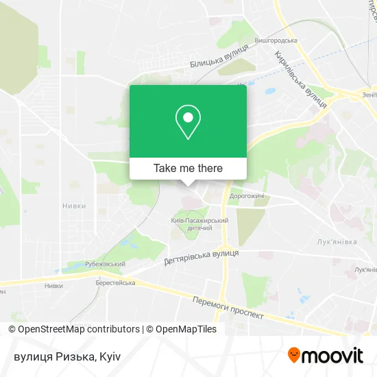 Карта вулиця Ризька