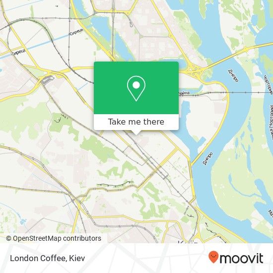 London Coffee map