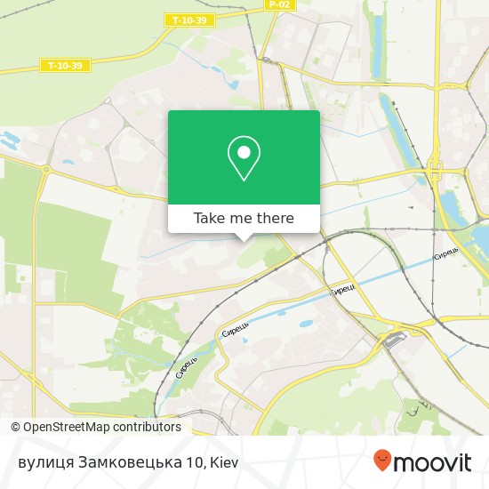 вулиця Замковецька 10 map