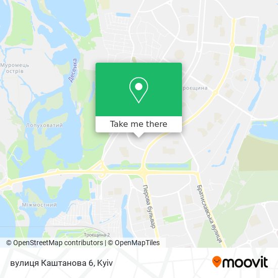 вулиця Каштанова 6 map