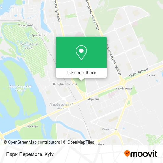 Карта Парк Перемога