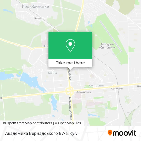 Карта Академика Вернадського 87-а