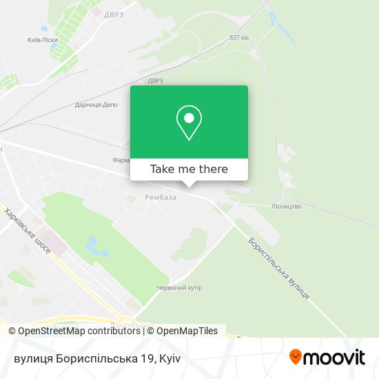 вулиця Бориспільська 19 map