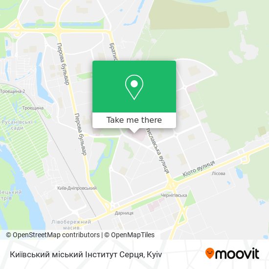 Київський міський Інститут Серця map