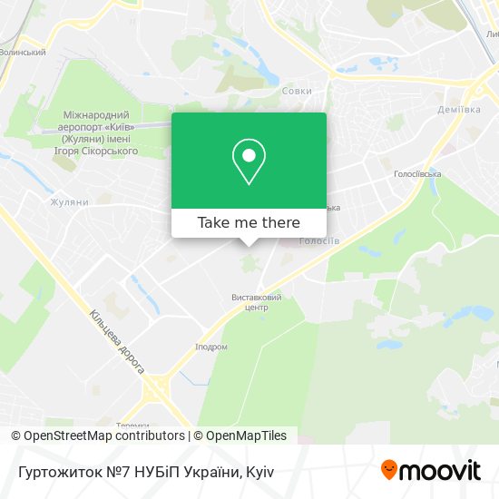 Гуртожиток №7 НУБіП України map