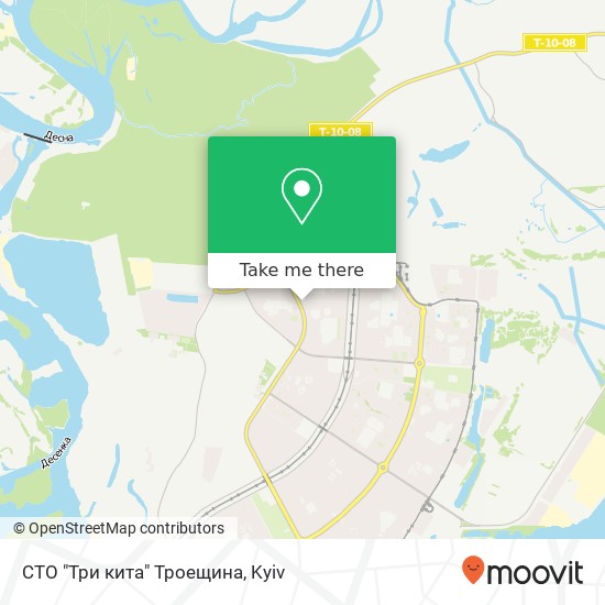 СТО "Три кита" Троещина map