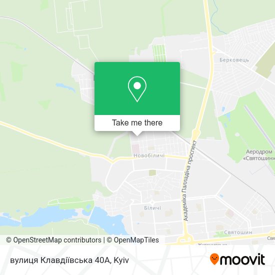 Карта вулиця Клавдіївська 40А