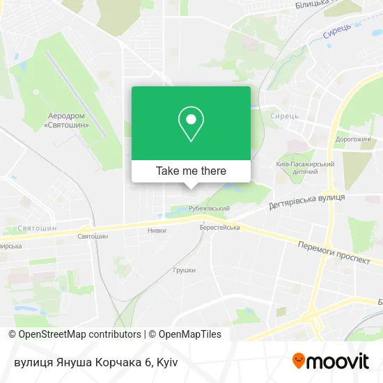 Карта вулиця Януша Корчака 6