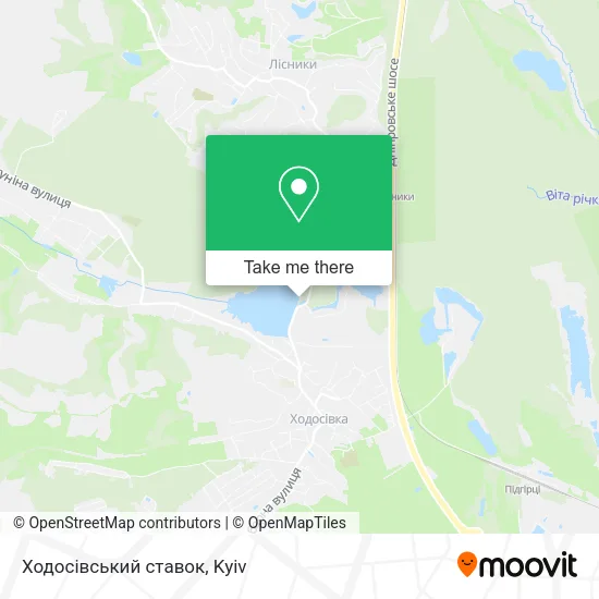 Карта Ходосівський ставок