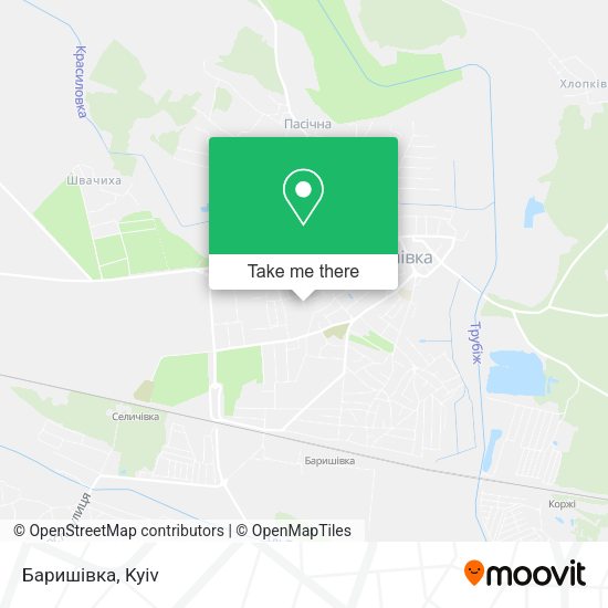 Карта Баришівка