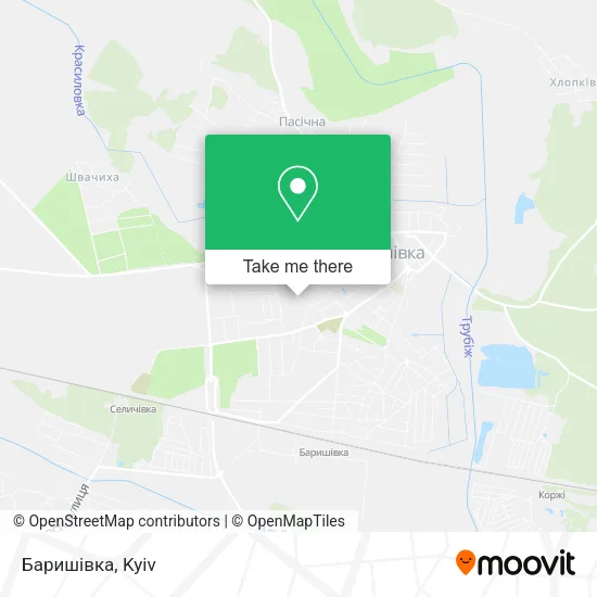 Карта Баришівка