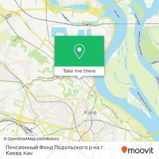 Пенсионный Фонд Подольского р-на г. Киева map