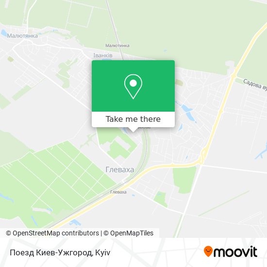 Поезд Киев-Ужгород map