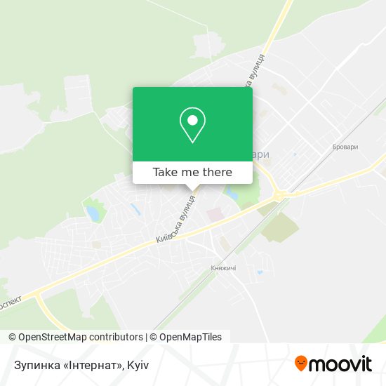 Зупинка «Інтернат» map