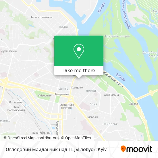 Оглядовий майданчик над ТЦ «Глобус» map