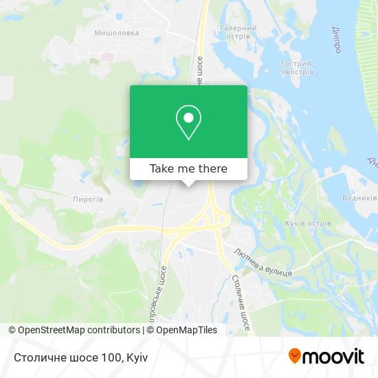 Столичне шосе 100 map