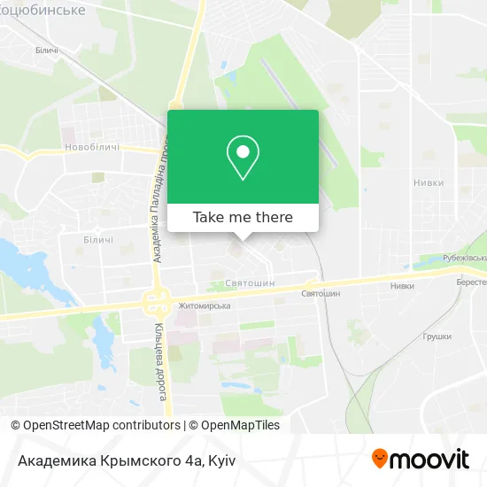 Академика Крымского 4а map