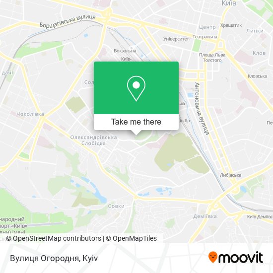 Вулиця Огородня map