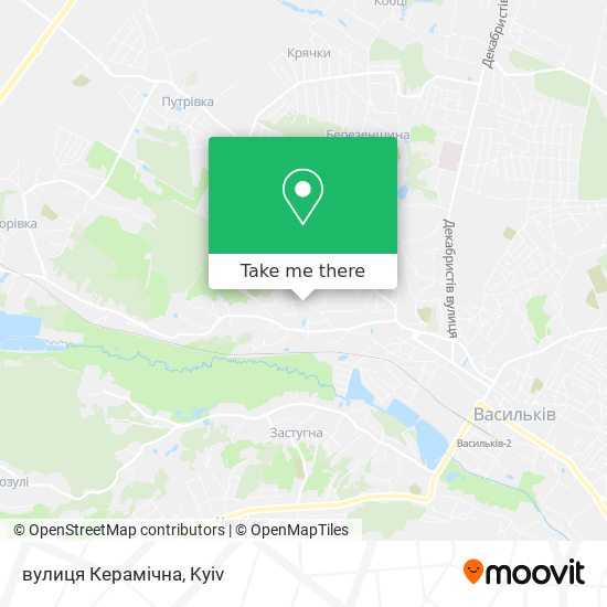вулиця Керамічна map