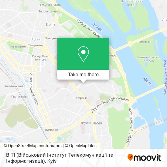 Карта ВІТІ (Військовий Інститут Телекомунікації та Інформатизації)
