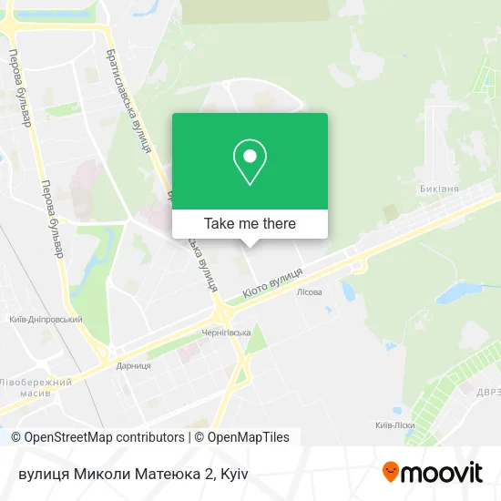 Карта вулиця Миколи Матеюка 2