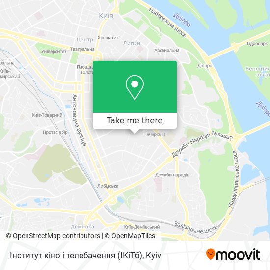 Інститут кіно і телебачення (ІКіТб) map