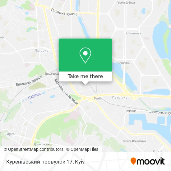 Куренівський провулок 17 map