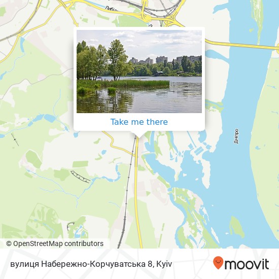 вулиця Набережно-Корчуватська 8 map