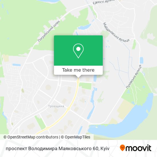 проспект Володимира Маяковського 60 map