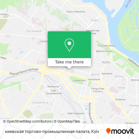 киевская торгово-промышленная палата map