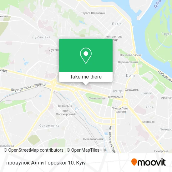 Карта провулок Алли Горської 10