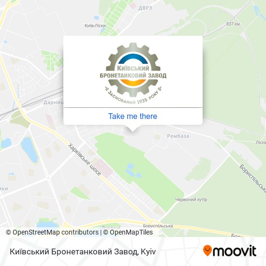 Київський Бронетанковий Завод map