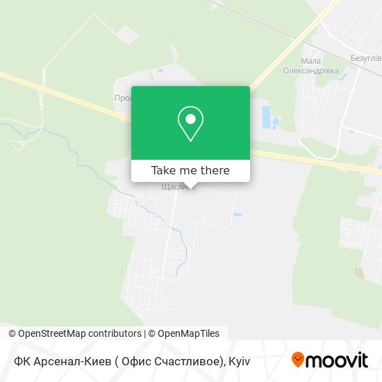 ФК Арсенал-Киев ( Офис Счастливое) map
