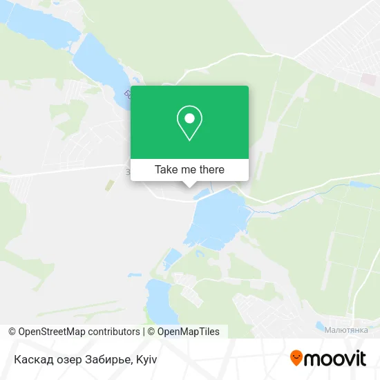 Карта Каскад озер Забирье