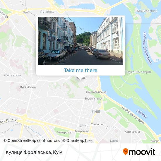 Карта вулиця Фролівська