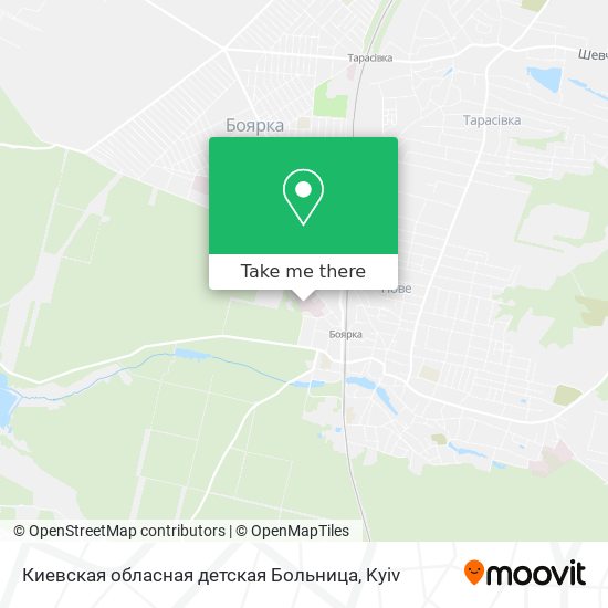 Карта Киевская обласная  детская Больница