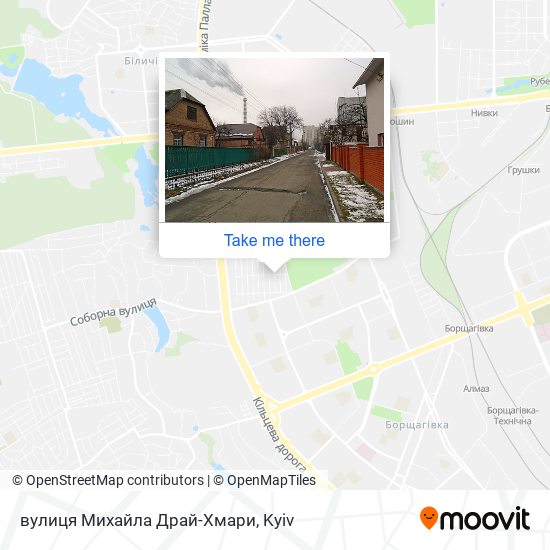 Карта вулиця Михайла Драй-Хмари