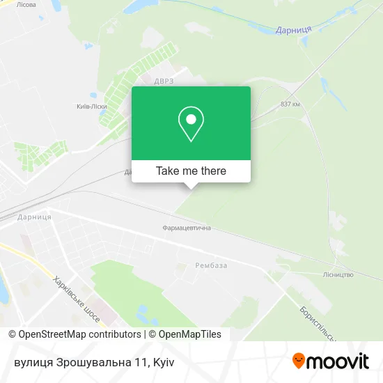 Карта вулиця Зрошувальна 11