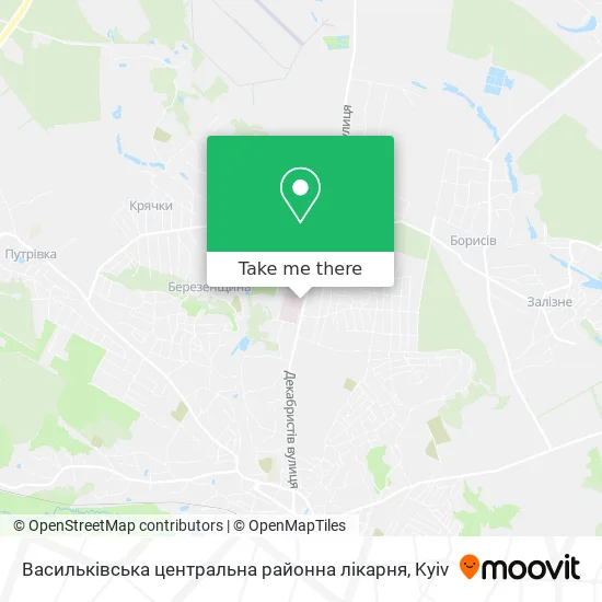 Васильківська центральна районна лікарня map