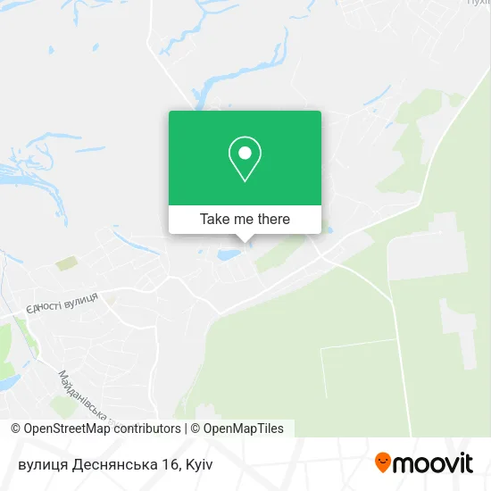 Карта вулиця Деснянська 16