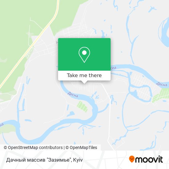 Дачный массив "Зазимье" map
