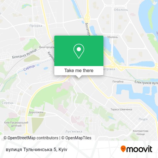 Карта вулиця Тульчинська 5