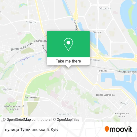 Карта вулиця Тульчинська 5