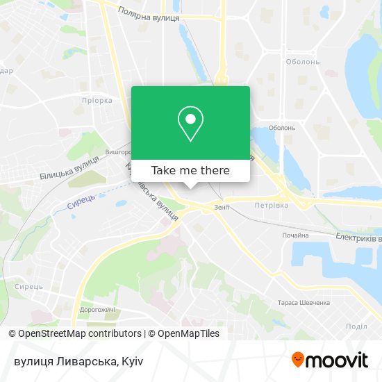 вулиця Ливарська map