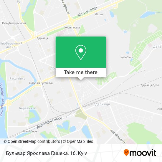 Карта Бульвар Ярослава Гашека, 16