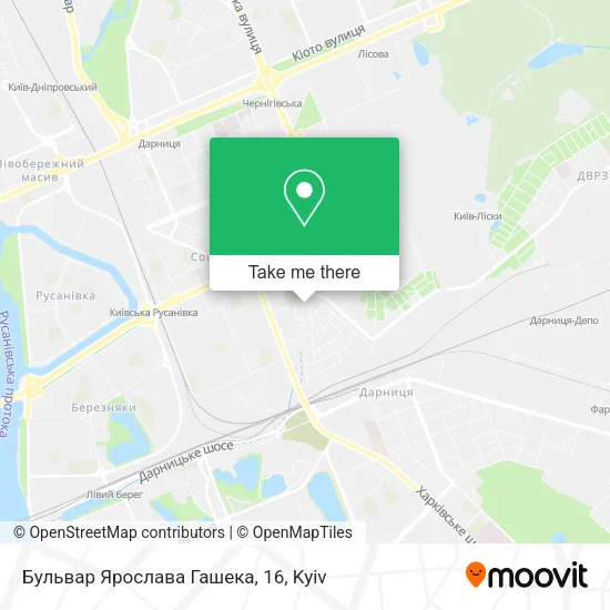 Карта Бульвар Ярослава Гашека, 16