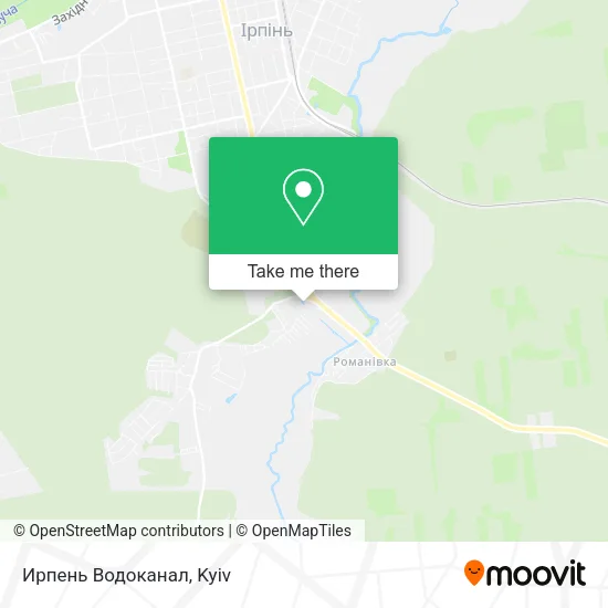 Карта Ирпень Водоканал