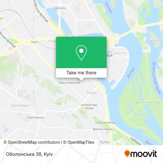 Карта Оболонська 38